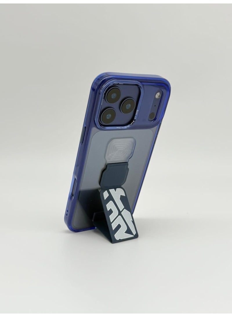 general Mocome Premium Kickstand Case for iPhone 17 Pro – Slim Shockproof Protective Cover with Integrated Pull-Down Stand & Magnetic Compatibility - Image 3